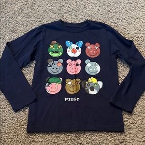 Kids Long Sleeve Tee - Navy